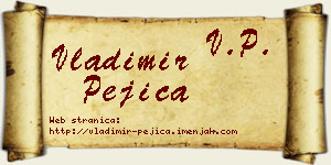 Vladimir Pejica vizit kartica